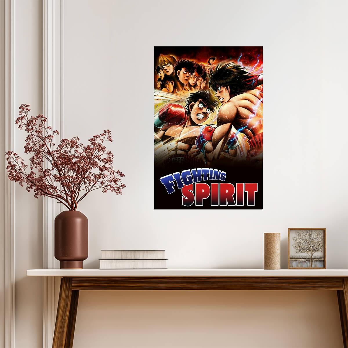 Hajime no Ippo Poster | Ippo Makunouchi | Fighting Spirit Boxing Collage - Anime Poster