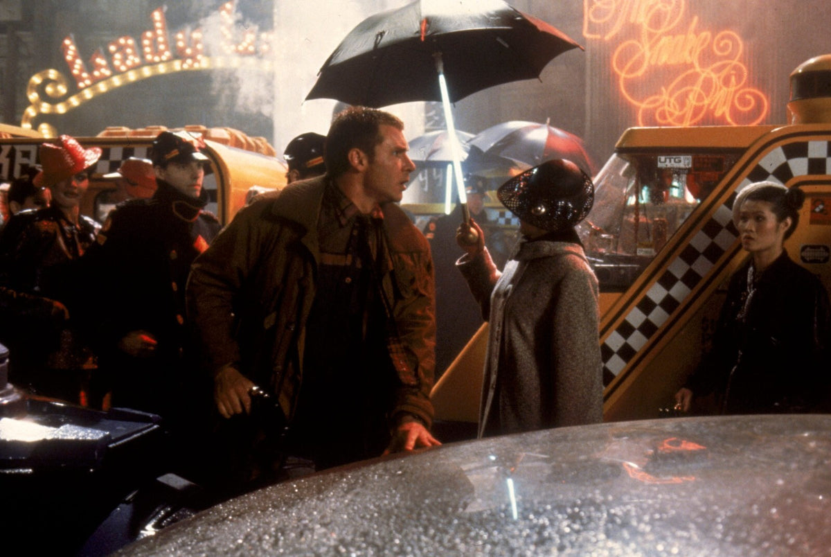 Blade Runner 1982 Movie Poster | Deckard and Rachael in the Neon City - Movies & TV Poster
