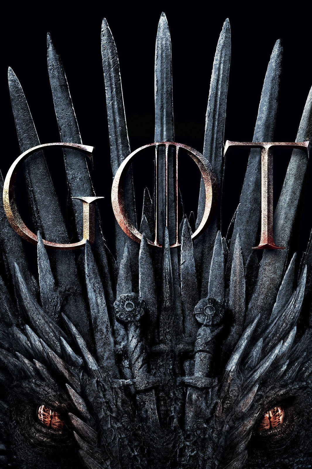 Game of Thrones Poster | Iron Throne with Dragon Eyes - Movies & TV Poster