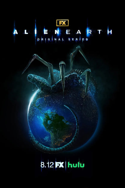 Alien Earth Poster | Facehugger on the Planet | Sci-Fi Horror Series - Movies & TV Poster
