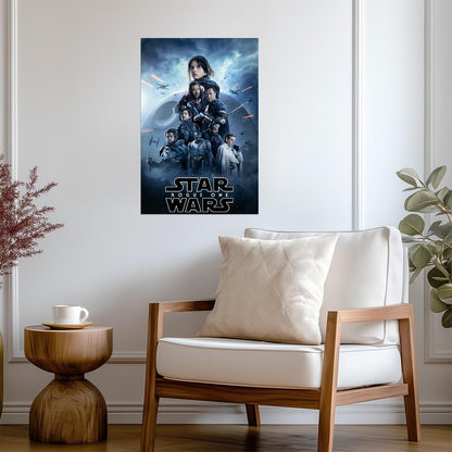 Rogue One A Star Wars Story Movie Poster | Jyn Erso before the Death Star - Movies & TV Poster