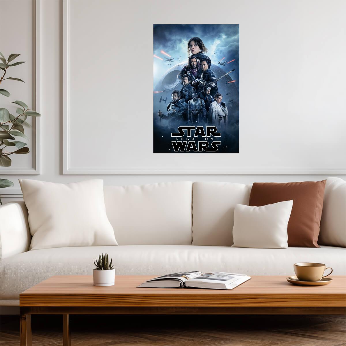 Rogue One A Star Wars Story Movie Poster | Jyn Erso before the Death Star - Movies & TV Poster