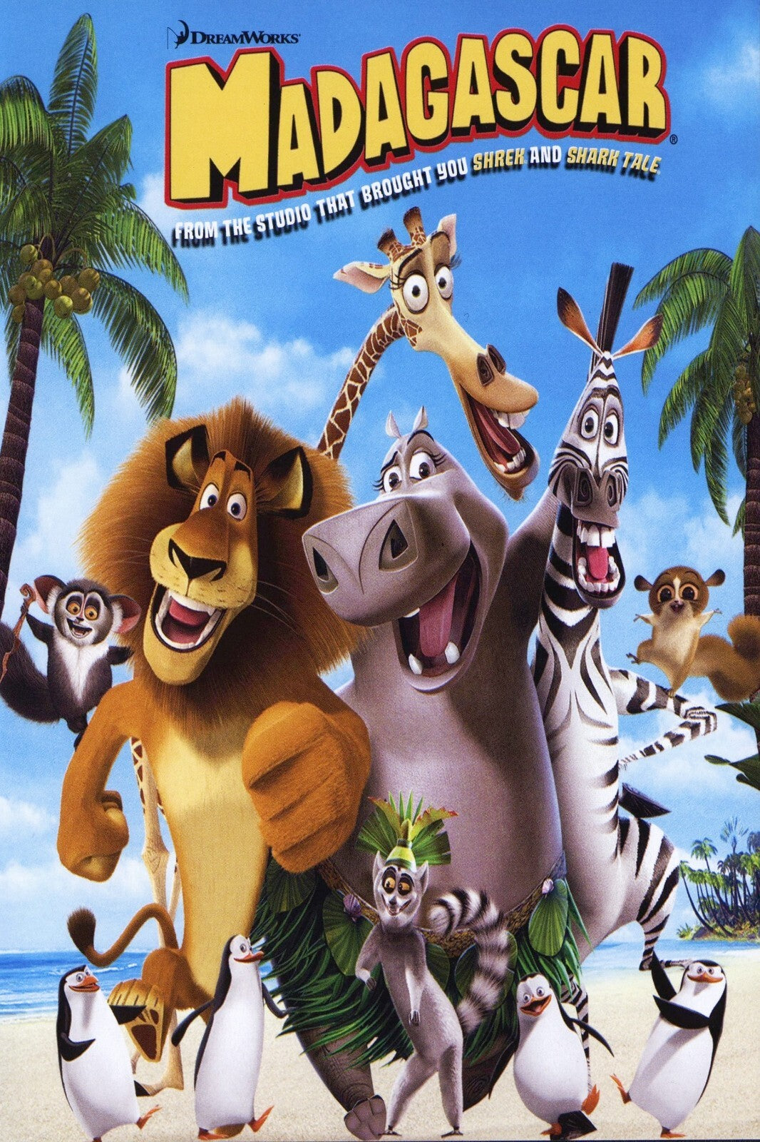 Madagascar Movie Poster | Alex, Marty, Melman and Gloria - Movies & TV Poster