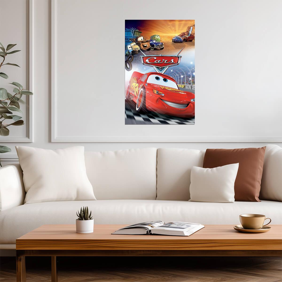 Cars 2006 Movie Poster | Racing and Radiator Springs Collage - Movies & TV Poster