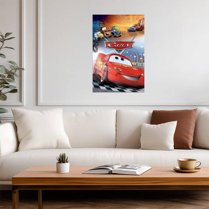 Cars 2006 Movie Poster | Racing and Radiator Springs Collage - Movies & TV Poster