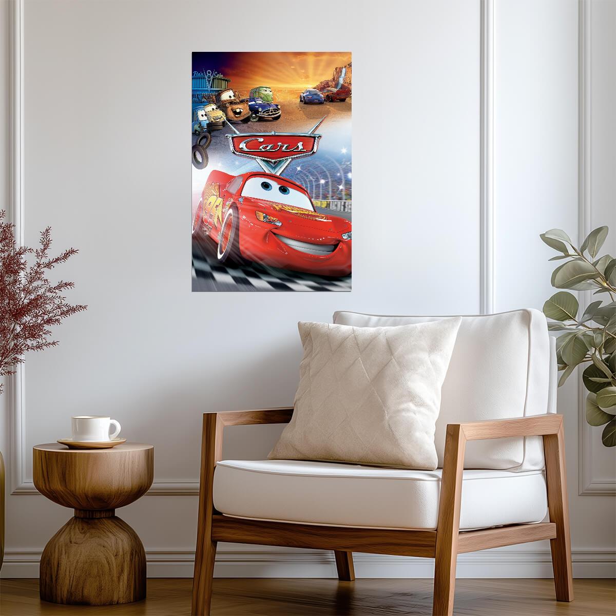 Cars 2006 Movie Poster | Racing and Radiator Springs Collage - Movies & TV Poster