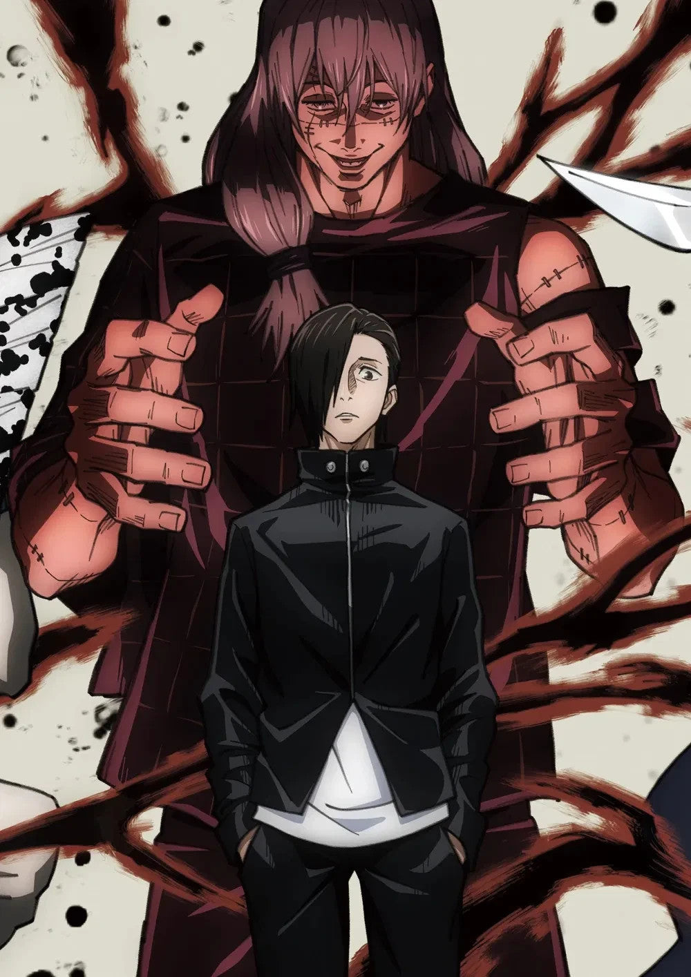 Jujutsu Kaisen Poster | Mahito and Junpei Yoshino - Anime Poster