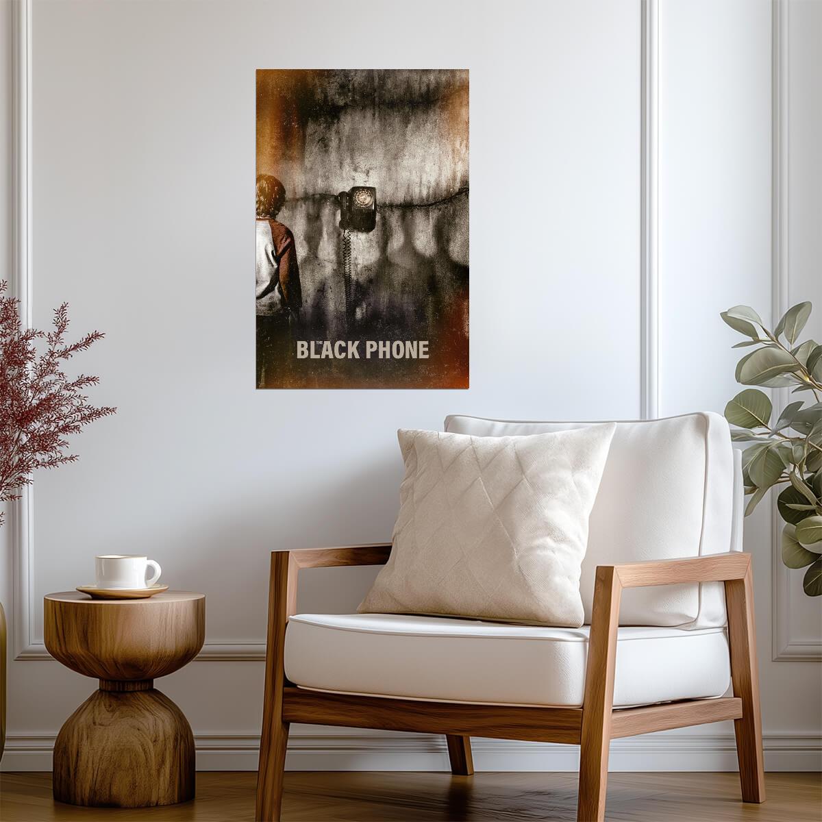 The Black Phone Movie Poster | Telephone on a Basement Wall - Movies & TV Poster