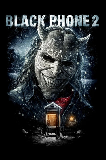 Black Phone 2 Movie Poster | The Grabber Above a Snowy House - Movies & TV Poster