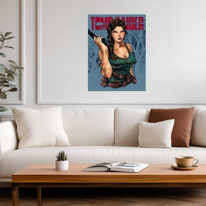 Tomb Raider Poster | Lara Croft | Comic Cover Portrait - Graphic & Art Poster