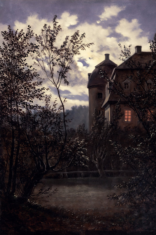 Castle at Dusk | Gothic Landscape Wall Art Poster