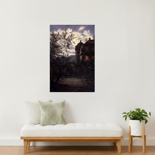 Castle at Dusk | Gothic Landscape Wall Art Poster
