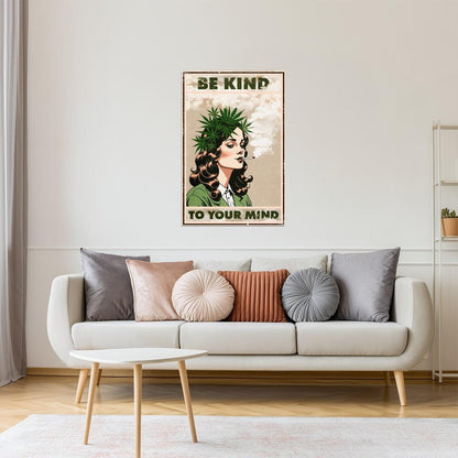 Be Kind to Your Mind | Surreal Eclectic Psychedelic Wall Print Poster
