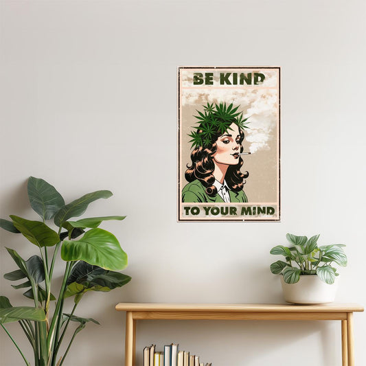 Be Kind to Your Mind | Surreal Eclectic Psychedelic Wall Print Poster