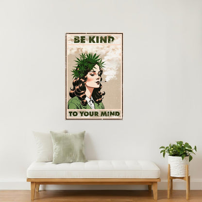 Be Kind to Your Mind | Surreal Eclectic Psychedelic Wall Print Poster