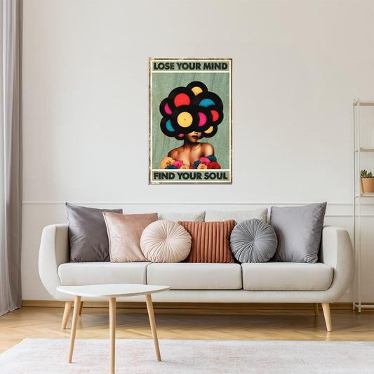 Lose Your Mind Find Your Soul | Trippy Psychedelic Wall Print Poster