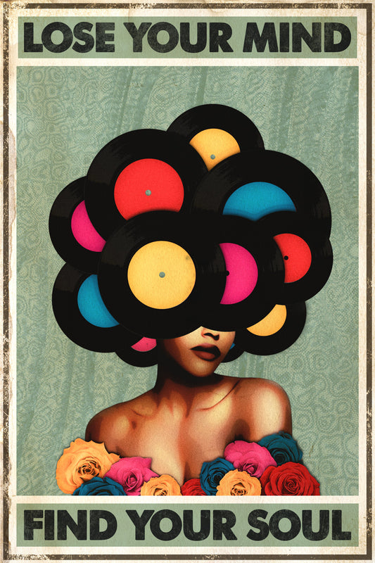 Lose Your Mind Find Your Soul | Trippy Psychedelic Wall Print Poster