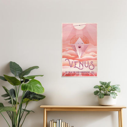Venus | NASA Retro Space Travel Poster Sci-Fi Wall Art