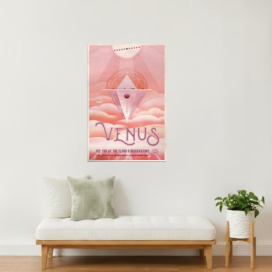 Venus | NASA Retro Space Travel Poster Sci-Fi Wall Art