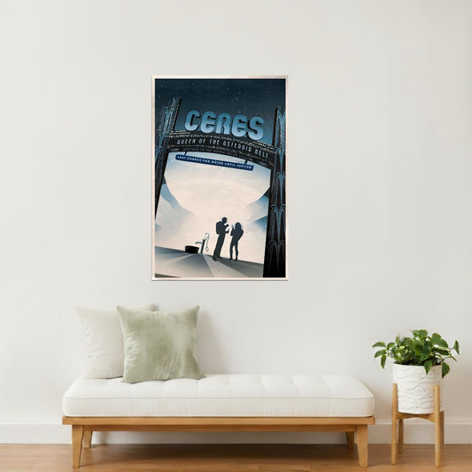 Ceres | NASA Retro Space Travel Poster Astronomy Print
