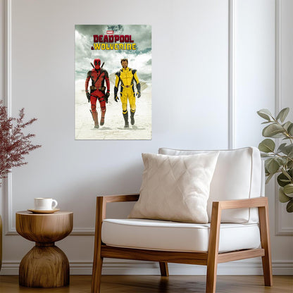 Deadpool & Wolverine | 2024 Movie Poster | Marvel Superhero Wall Art
