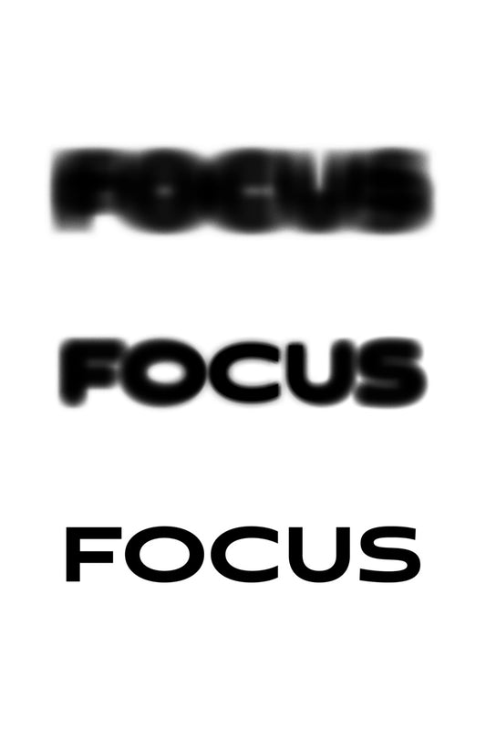 Focus | White Motivational Typography Poster