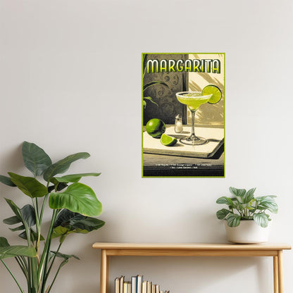 Margarita Recipe | Zesty Cocktail Wall Art Poster