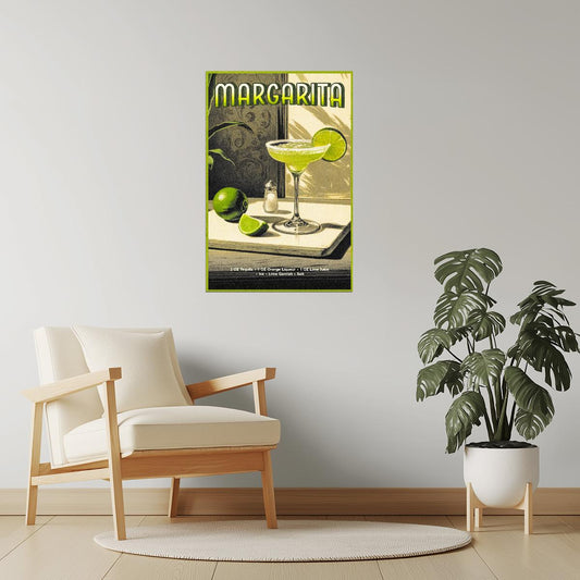 Margarita Recipe | Zesty Cocktail Wall Art Poster