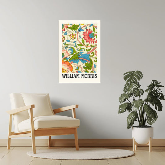 William Morris Green Blossom | Vintage Floral Pattern Print Poster