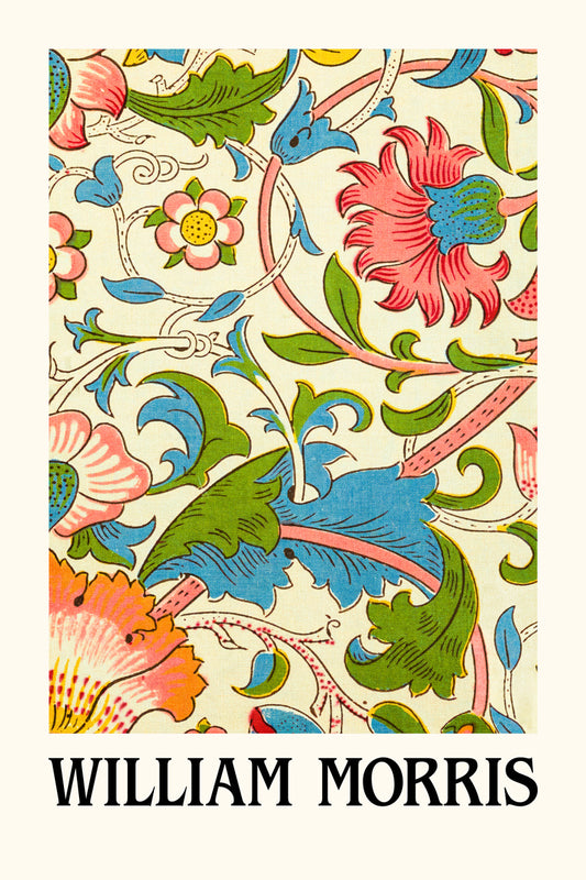 William Morris Green Blossom | Vintage Floral Pattern Print Poster