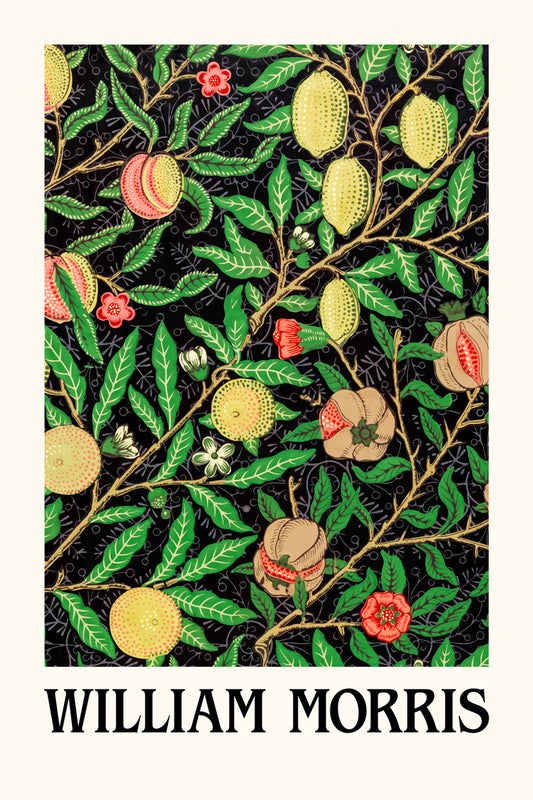 William Morris Fruit and Leaves | Vintage Exhibition Poster