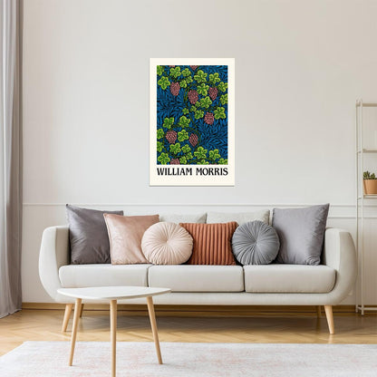 William Morris Grape Vine | Vintage Floral Pattern Print Poster