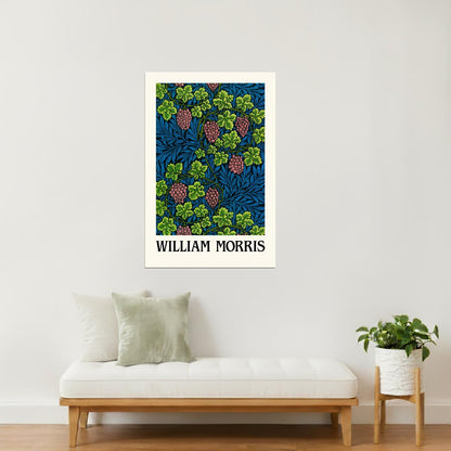 William Morris Grape Vine | Vintage Floral Pattern Print Poster
