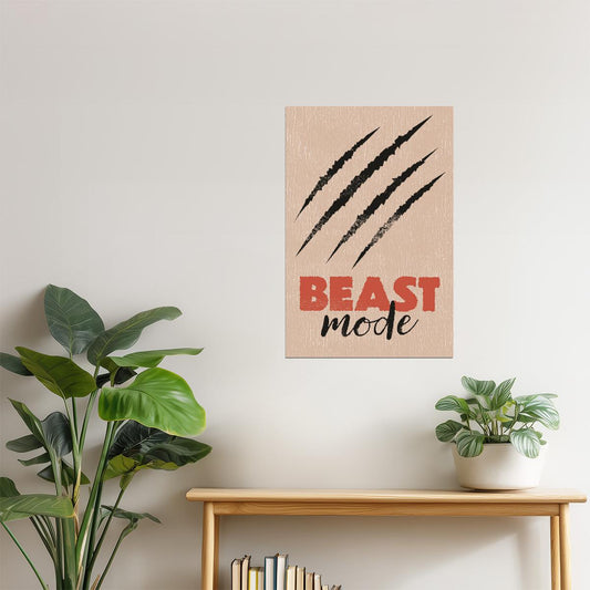 Beast Mode | Gym Inspiration Wall Art Poster