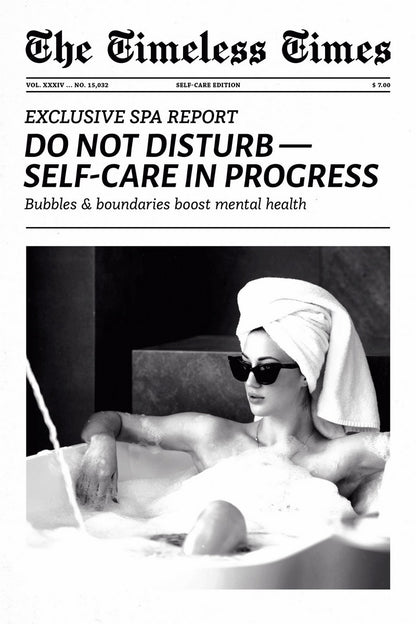Do Not Disturb | Self Care Newspaper Wall Art Poster