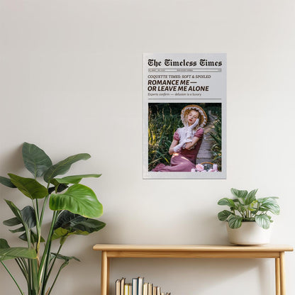 Romance Me or Leave Me Alone | Vintage Newspaper Wall Art Poster