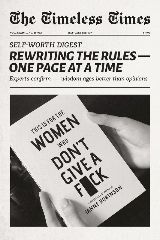 Women Don’t Give a F | Bold Feminist Newspaper Print Poster