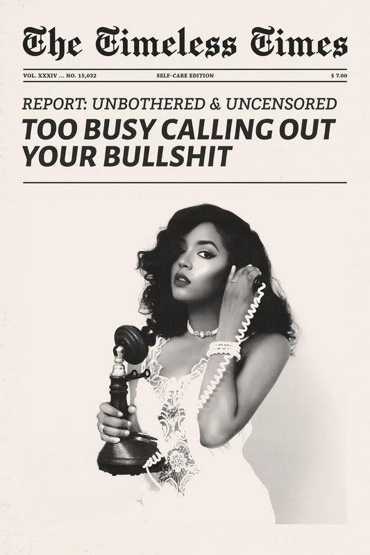 Calling Out Your Bullshit | Bold Feminist Newspaper Wall Art Poster