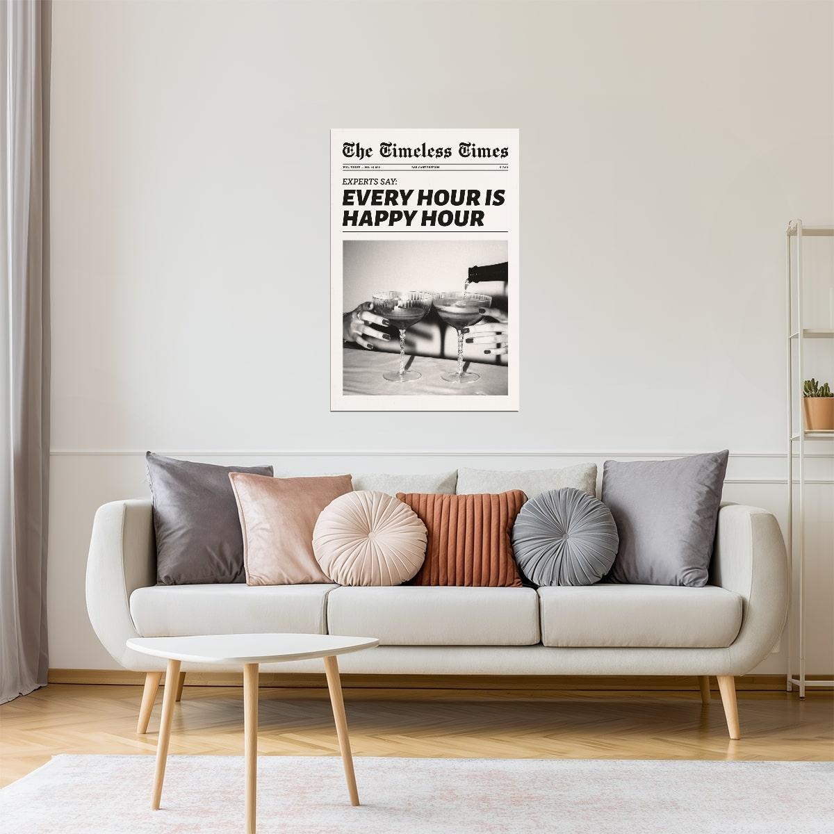 Grow Through What You Go Through | Feminist Newspaper Wall Art Poster