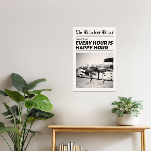 Grow Through What You Go Through | Feminist Newspaper Wall Art Poster