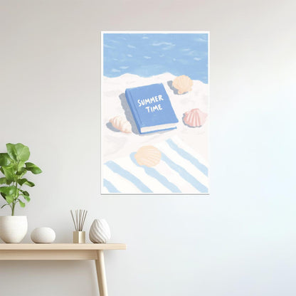 Summer Time with Seashells | Coastal Granddaughter Bookish Aesthetic Poster