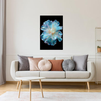 Holographic Bloom | Mystical Surrealism | Wall Art Print Poster