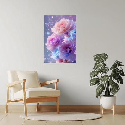 Pastel Rose Bouquet | Whimsical Dreamcore | Wall Art Print Poster