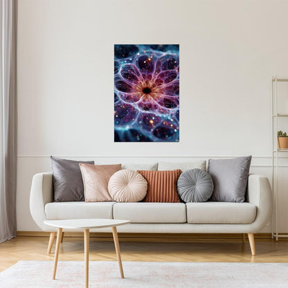 Cosmic Glittering Abstraction | Celestial Fantasy | Wall Art Print Poster