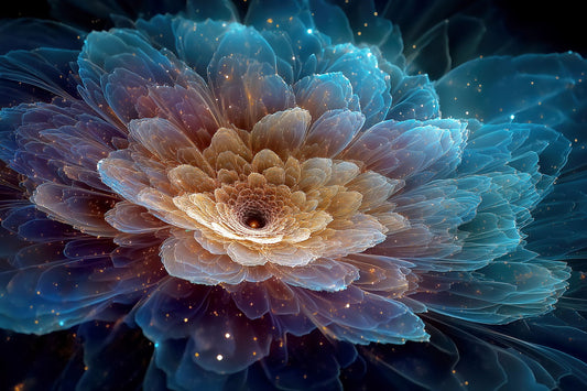 Ethereal Bloom Layers | Mystical Surrealism | Wall Decor Poster