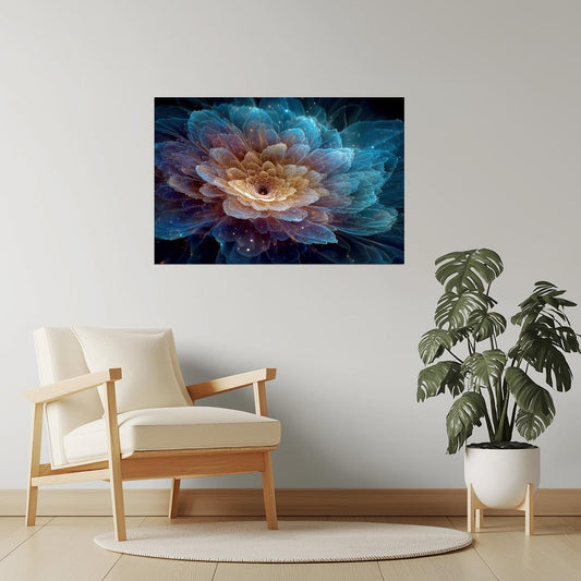 Ethereal Bloom Layers | Mystical Surrealism | Wall Decor Poster