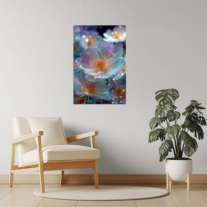 Luminous White Blossom | Ethereal Dreamcore | Wall Decor Poster