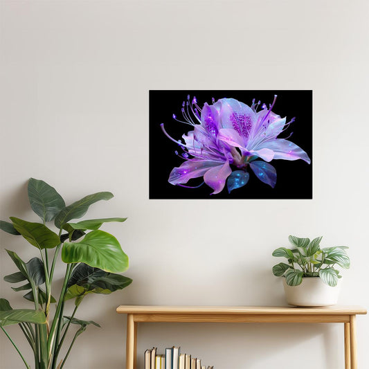 Dreamy Orchid Bloom | Whimsical Aura Core | Wall Decor Poster
