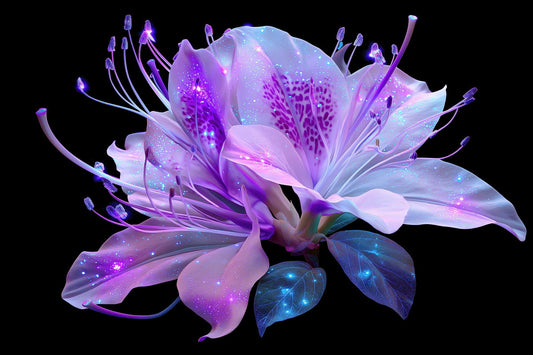 Dreamy Orchid Bloom | Whimsical Aura Core | Wall Decor Poster