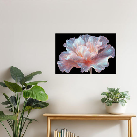 Translucent Coral Bloom | Ethereal Fantasy Art | Wall Decor Poster